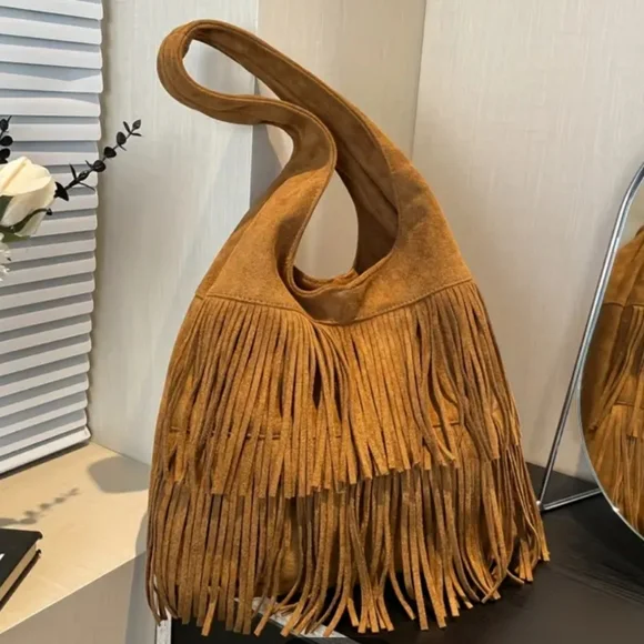 Suede Fring Bag - Picture 1 of 4